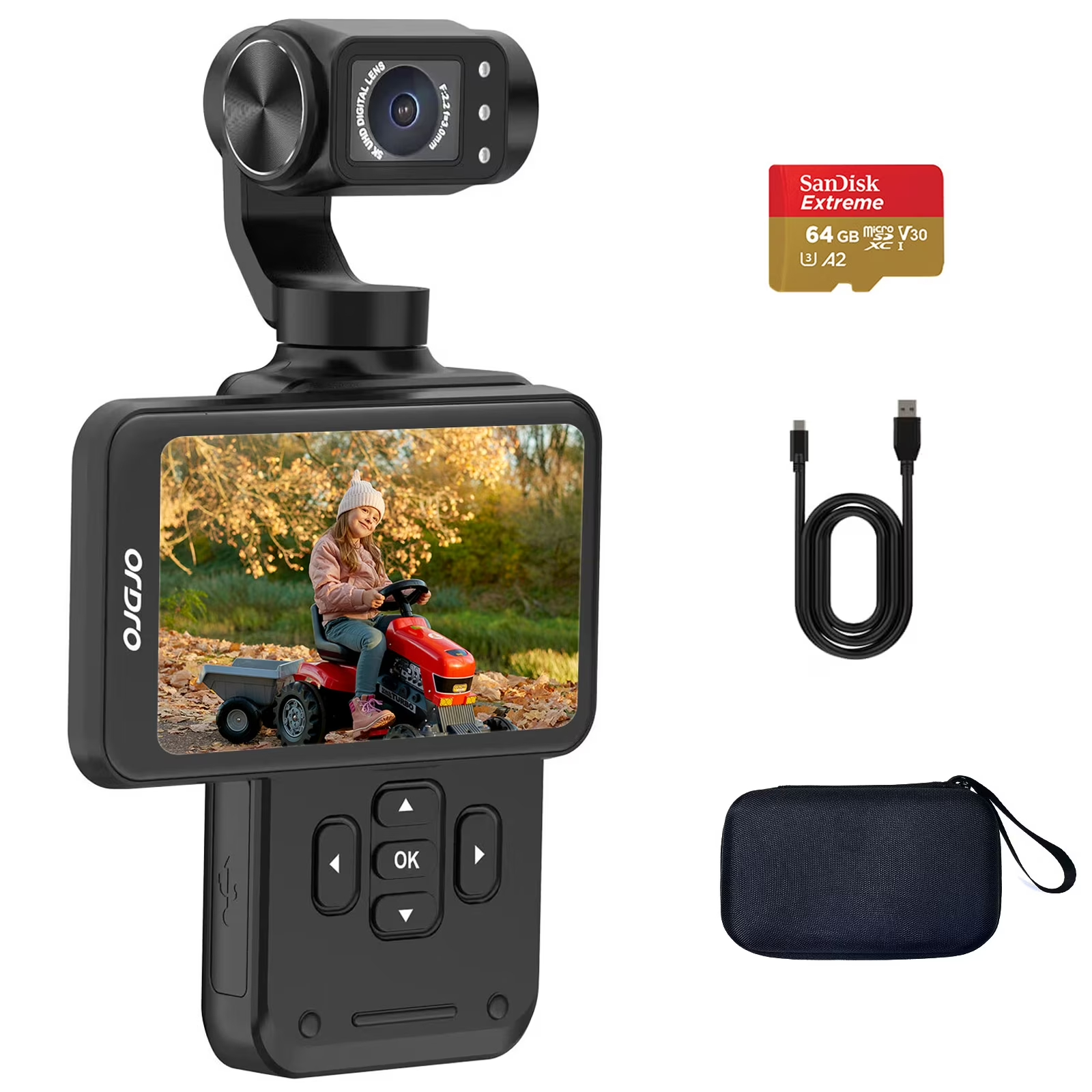 ORDRO M5 Video Camera Vlogging Camcorder 5K 3-Axis Stabilization Handheld Camera for Photography ORDRO M5 Video Camera Vlogging Camcorder 5K 3-Axis Stabilization Handheld Camera for Photography